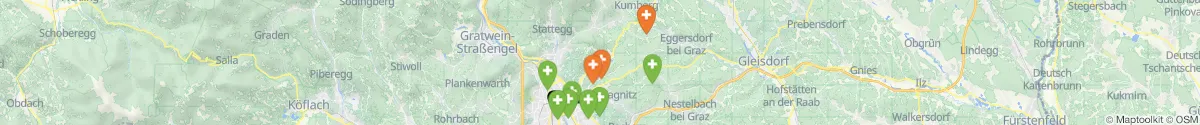Kartenansicht für Apotheken-Notdienste in der Nähe von Weinitzen (Graz-Umgebung, Steiermark)